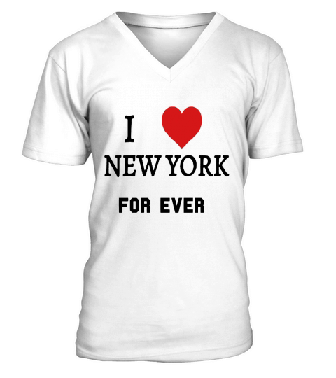 I love new york for ever V-Neck T-shirt