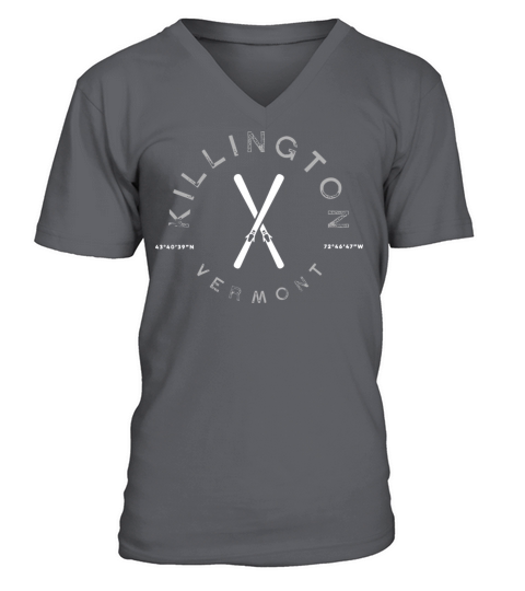 Killington Vermont Vintage Graphic Ski T V-Neck T-shirt