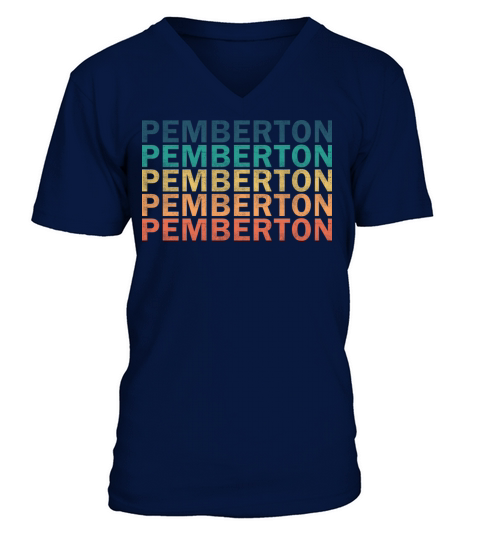 Pemberton Name T Shirt - Pemberton Vintage Retro N V-Neck T-shirt