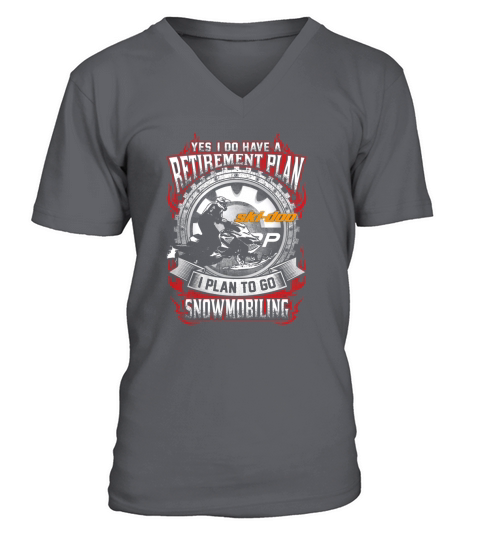 RETIREMENT PLANT SKIDOO V-Neck T-shirt