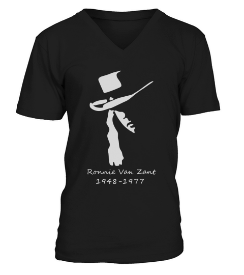 ronnie van zant t shirt V-Neck T-shirt