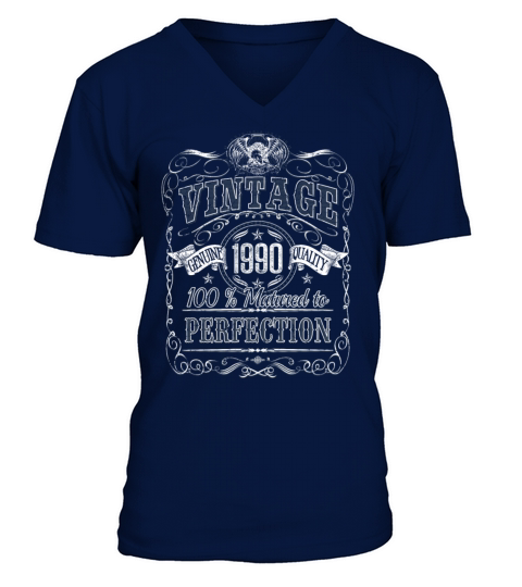 Vinage 1990 birthday year of birth 1990 gift V-Neck T-shirt