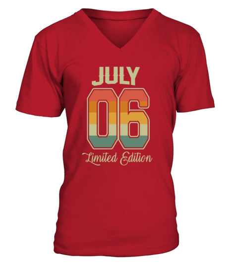 Vintage 16th Birthday July 2006 Sports Gift V-Neck T-shirt