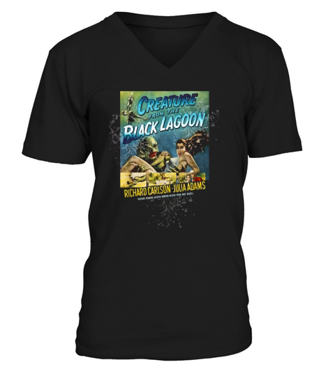 Vintage Creature From the Black Lagoon Halloween T-Shirt V-Neck T-shirt