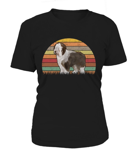 Bobtail Retro Old English Sheepdog Vintage Women's T-Shirt