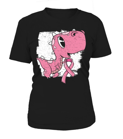 Breast Cancer Awareness Month Dinosaur Lover Dino Women's T-Shirt