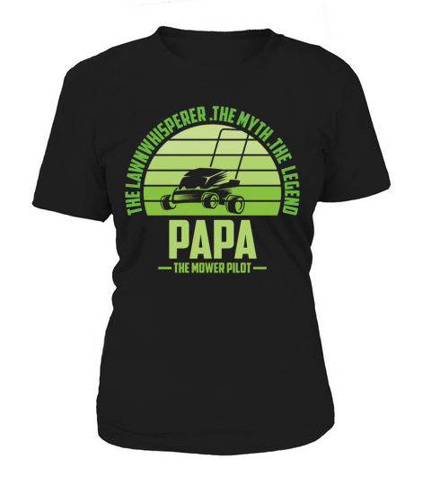 Funny Papa Lawn Mowing Shirt Lawn Mower Mow Summer Women's T-Shirt
