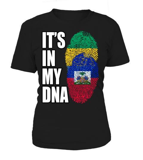 Gambian And Haitian Mix Heritage DNA Flag Women's T-Shirt
