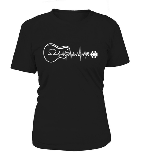 Gitarre Gitarrist Herzschlag Shirt Geschenk Women's T-Shirt
