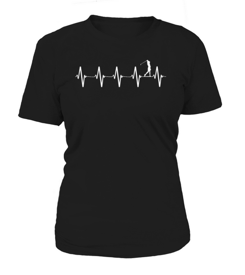 Golf Heartbeat - EKG Puls Line Golfer Golfing Golf Women's T-Shirt