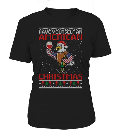 Have Yourself An American Christmas Funny Eagle Women's T-Shirt