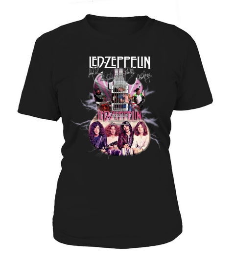 Led Zeppelin Guitar Signatures shirt Women's T-Shirt