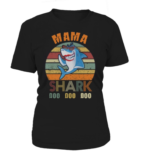 Mama Shark - Ladies Flowy Tank Women's T-Shirt