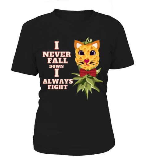 upside down pineapple with kitty cat funny face Women's T-Shirt