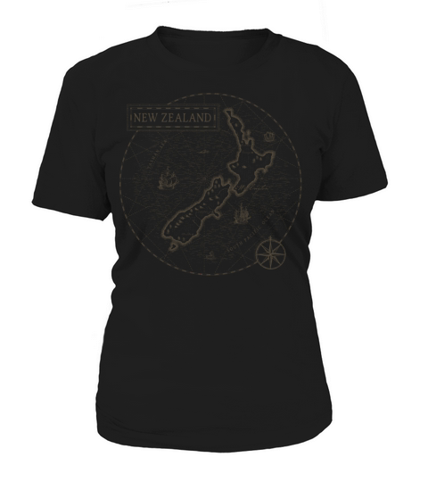 Vintage Map New Zealand Women's T-Shirt