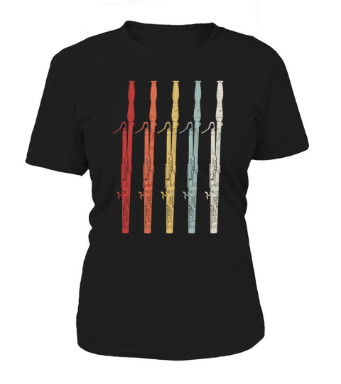 Vintage Retro 70S Bassoon For Bassoonist Women's T-Shirt