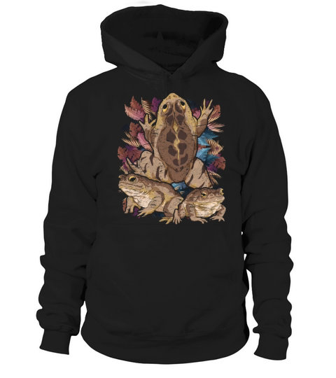Amphibians animal motif gift frog vintage toad Hoodie Unisex