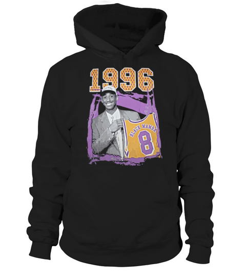 Kobe-Bryant 1996 Draft Day Black Mamba Number 8 Tribute T Shirt Hoodie Unisex