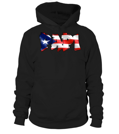 Mens Papi Puerto Rican Flag PR Pride Father Dad Boricua T-Shirt Hoodie Unisex