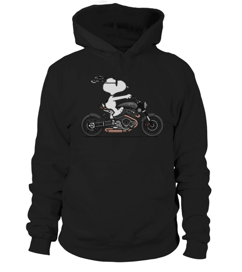 Snoopy riding motorcycle shirt Hoodie Unisex