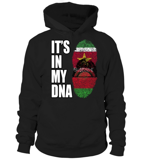 Surinamese And Malawian Vintage Heritage DNA Flag Hoodie Unisex