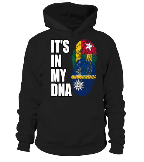 Togolese And Nauruan Mix Heritage DNA Flag Hoodie Unisex