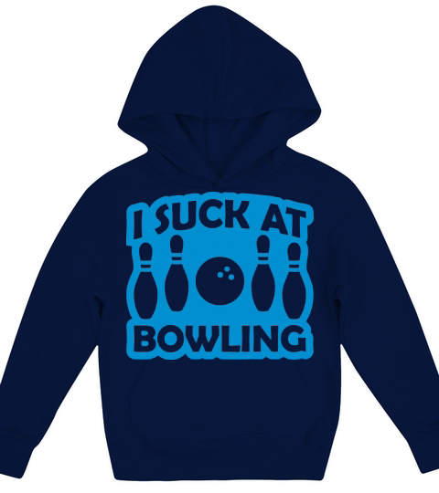 I suck at bowling Kids Hoodie