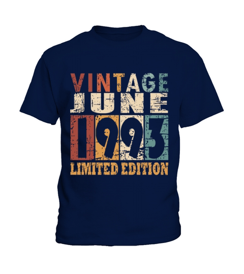 1993 vintage born in June gift Kids T-Shirt
