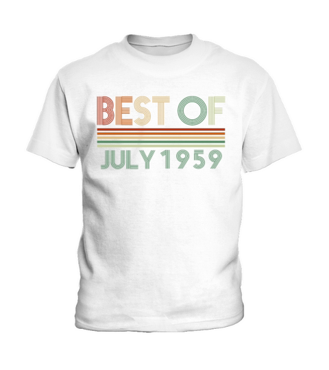 63rd birthday July vintage 1959 gift idea Kids T-Shirt