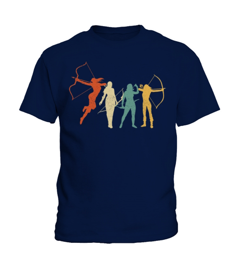 Archery Bow Archer Retro Vintage Kids T-Shirt
