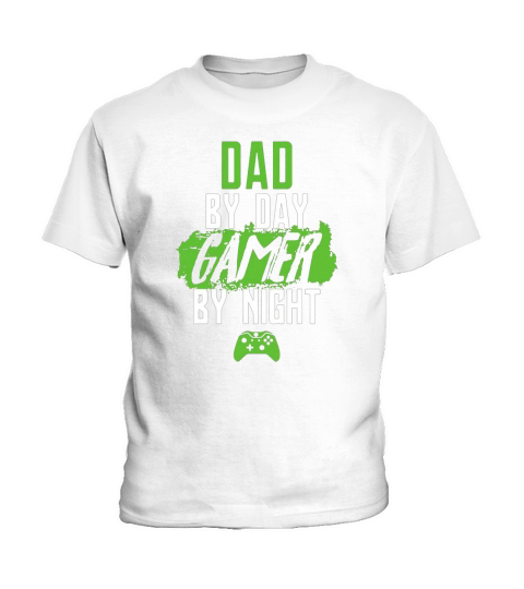 Dad By Day Gamer by Night T shirt Kids T-Shirt