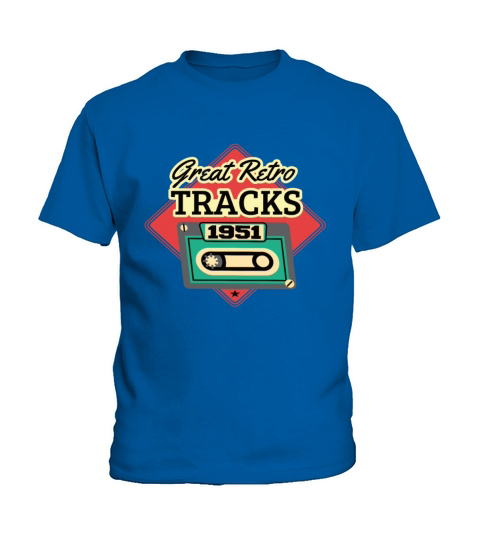 Great Retro Tracks 1951 Cassette Vintage Birthday Kids T-Shirt