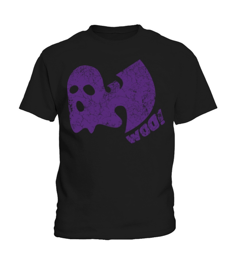 halloween ghost woo wutang dark purple Kids T-Shirt