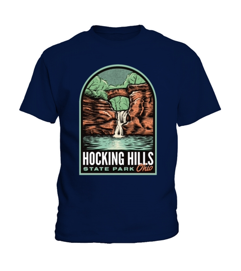Hocking Hills State Park Ohio Vintage Kids T-Shirt