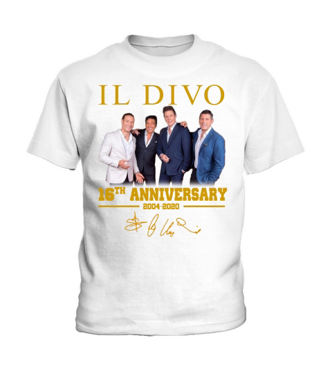 Il Divo 16th Anniversary from 2004 to 2020 Signature Kids T-Shirt