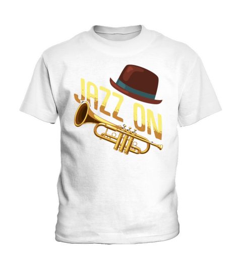 Jazz On Trumpet Marching Band Trumpet Player Kids T-Shirt
