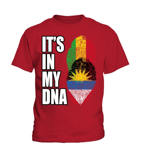 Malian And Antiguan Mix Heritage DNA Flag Kids T-Shirt