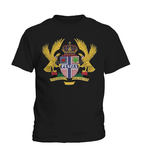 Piazza Family Crest For American People - Piazza Family T-Shirt, Hoodie, Sweatshirt Kids T-Shirt