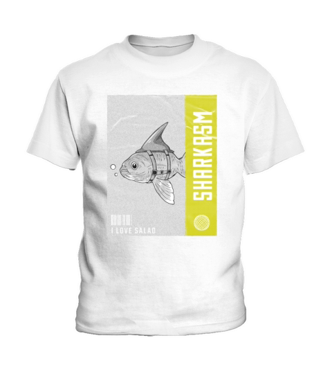 Sharkasm Quote Funny Animal Shark Pun Kids T-Shirt