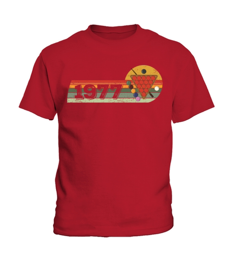 Snooker Snooker-game Vintage born 1977 Birthday Kids T-Shirt