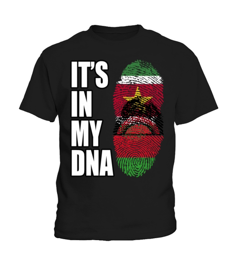 Surinamese And Malawian Vintage Heritage DNA Flag Kids T-Shirt