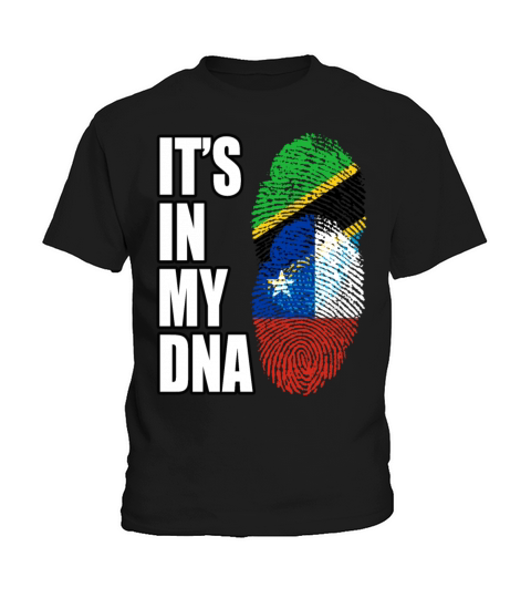 Tanzanian And Chilean Vintage Heritage DNA Flag Kids T-Shirt