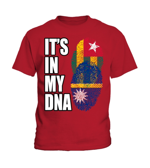 Togolese And Nauruan Mix Heritage DNA Flag Kids T-Shirt
