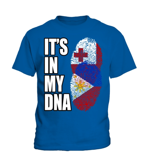 Tongan And Filipino Mix Heritage DNA Flag Kids T-Shirt