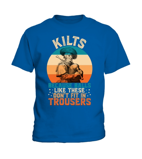 Traditional Kilt Wearing Quote For A Kilt Guy Kids T-Shirt