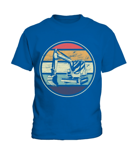 Vintage Excavator Machinist Gift Kids T-Shirt
