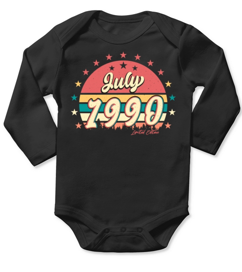 1990 Year Of Construction In July Long Sleeve Baby One-Piece