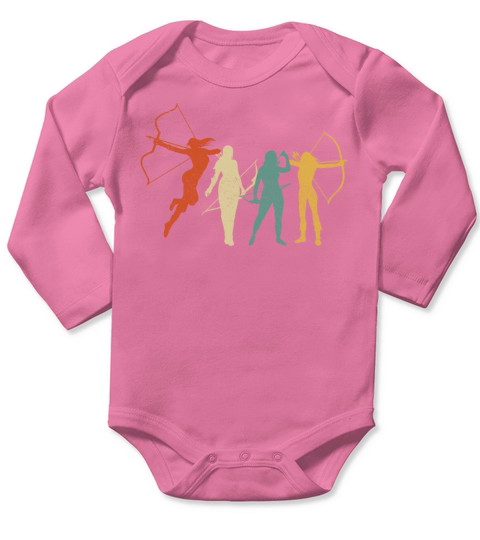 Archery Bow Archer Retro Vintage Long Sleeve Baby One-Piece