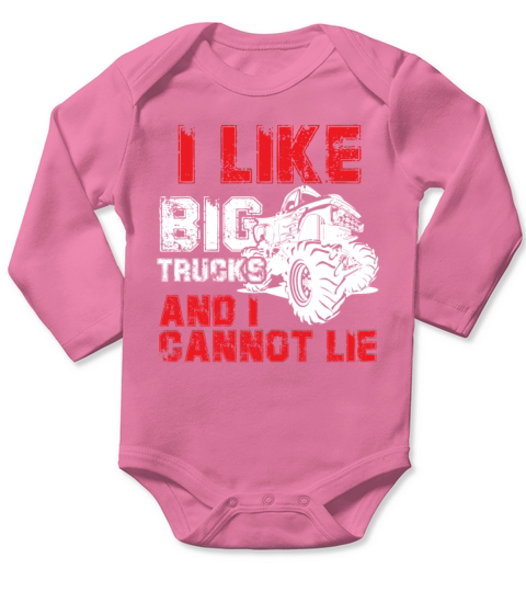 big trucks monster truck Long Sleeve Baby One-Piece