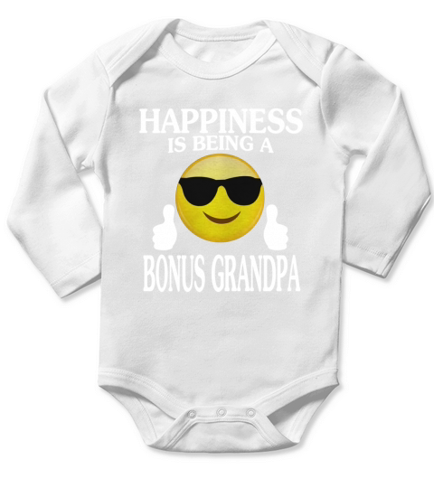 Bonus Grandpa Long Sleeve Baby One-Piece